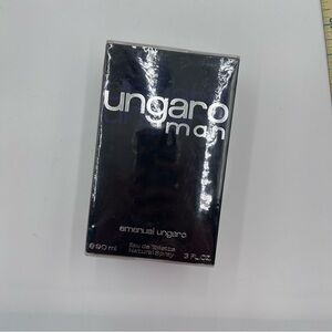 Emanuel Ungaro Men's Fragrance in Black and Silver Box